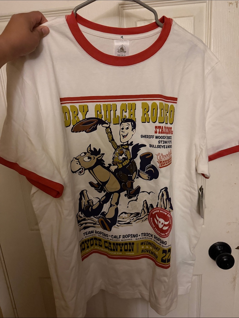 White & Red Rodeo Graphic Ringer Tee - Unbranded - Picture 1 of 2